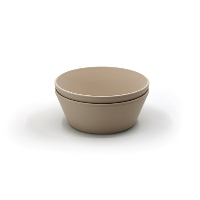 Mushie Round Bowl Set of 2 圓型餐碗2個 (Vanilla)