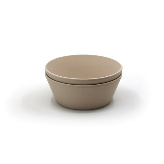 Mushie Round Bowl Set of 2 圓型餐碗2個 (Vanilla)