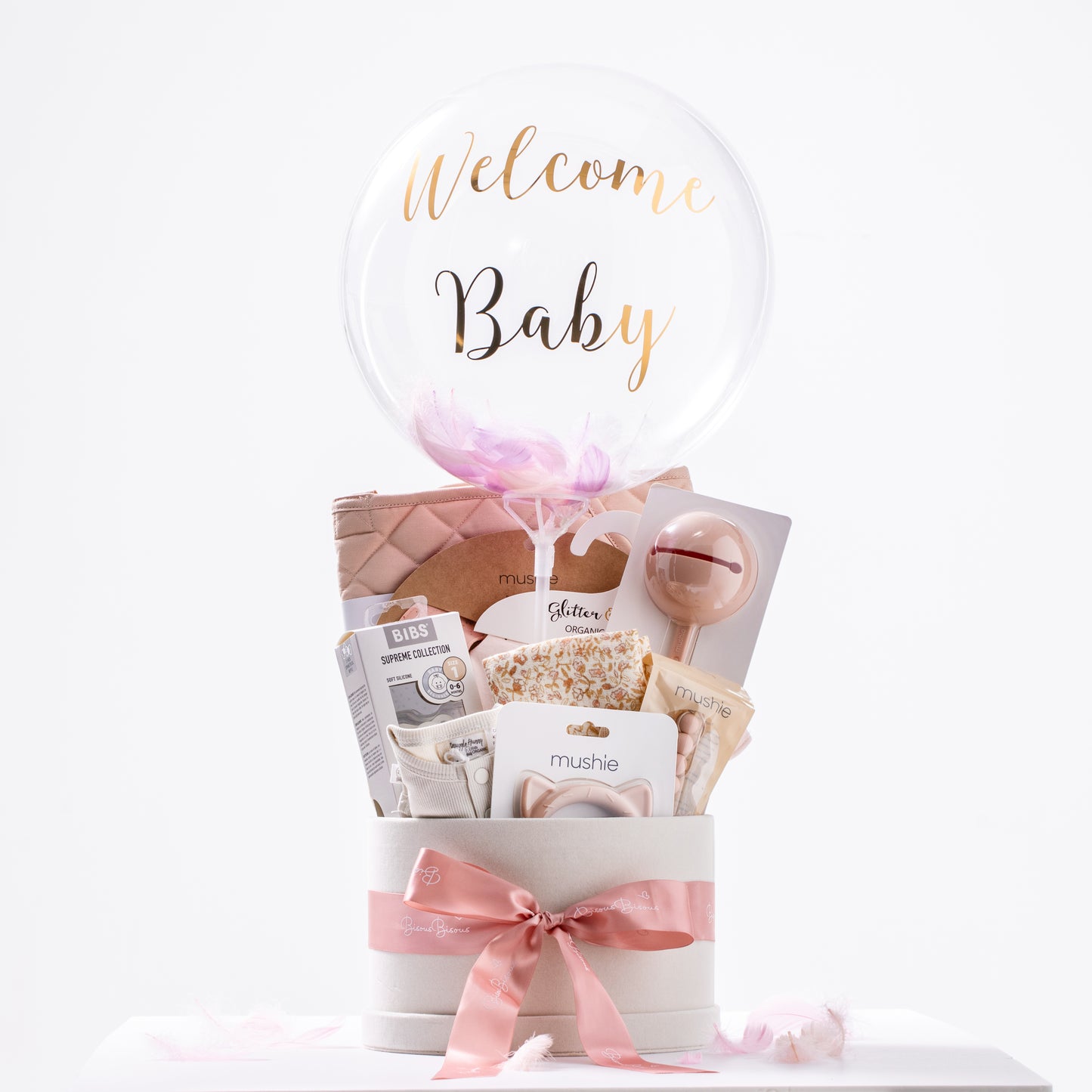 New Born Baby Gift Set 初生寶寶禮籃 (Premium Baby Girl Set)