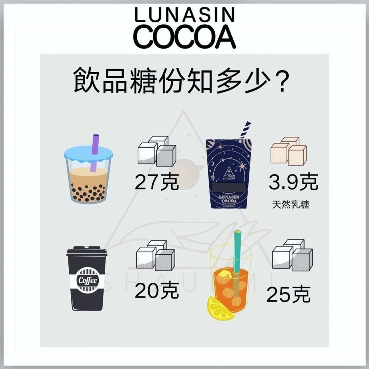 Lunasin Cocoa Meal Replacement 高纖蛋白黑朱古力奇亞籽營養代餐 (15 sachets)