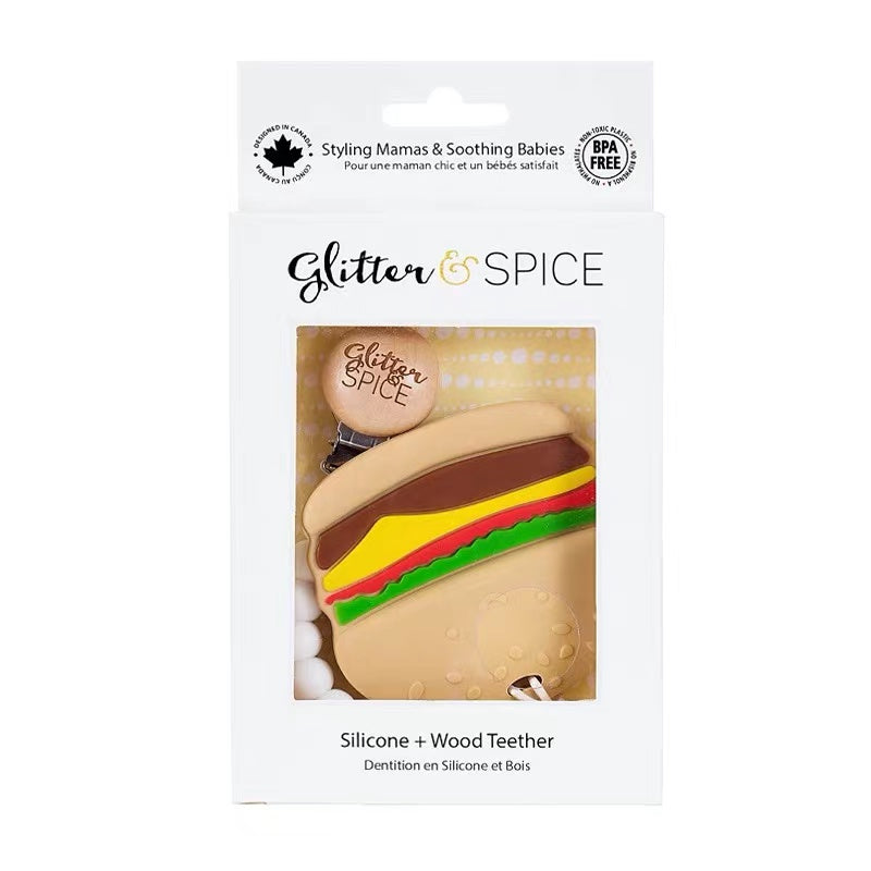 Glitter & Spice Silicone Teether 矽膠牙膠 (Burger)
