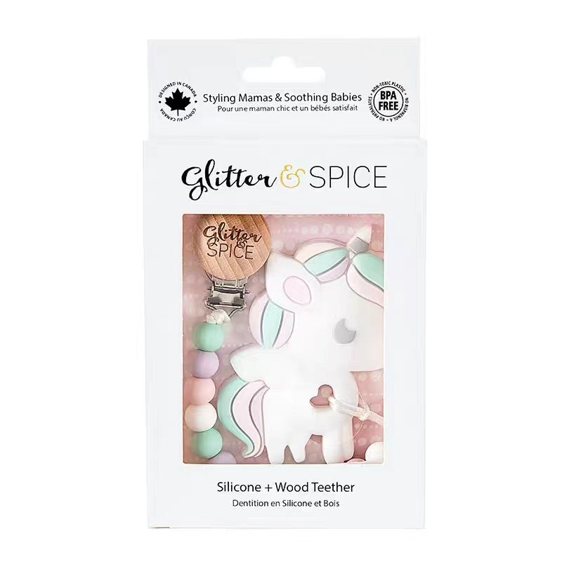 Glitter & Spice Silicone Teether 矽膠牙膠 (Unicorn)