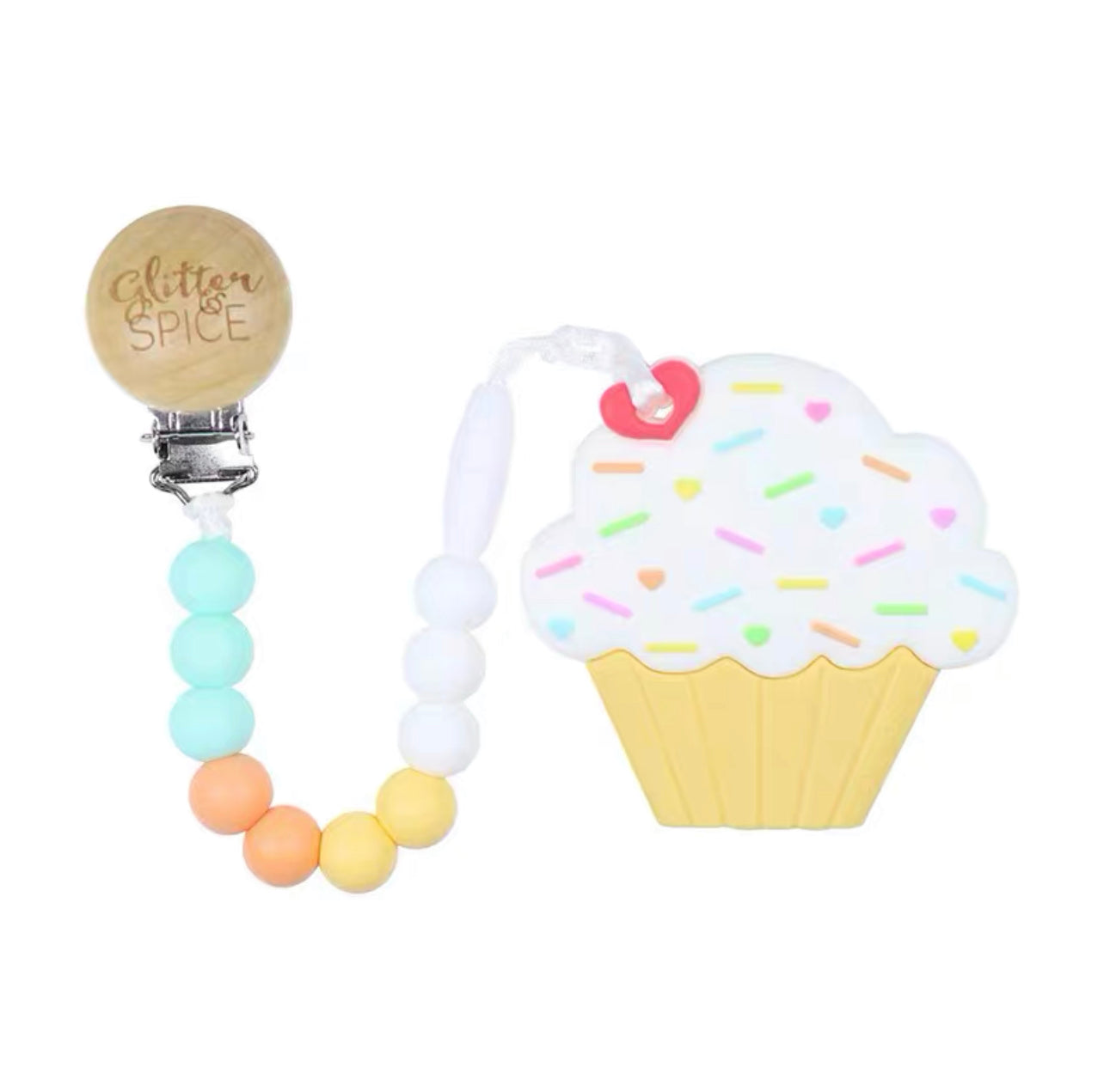 Glitter & Spice Silicone Teether 矽膠牙膠 (Cake)