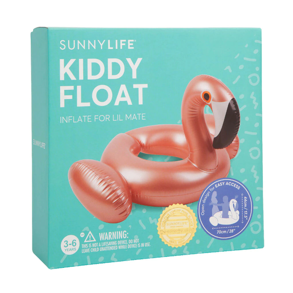 Sunnylife Kiddy Float 兒童泳圈 (Rose Gold Flamingo, 3-6Y)