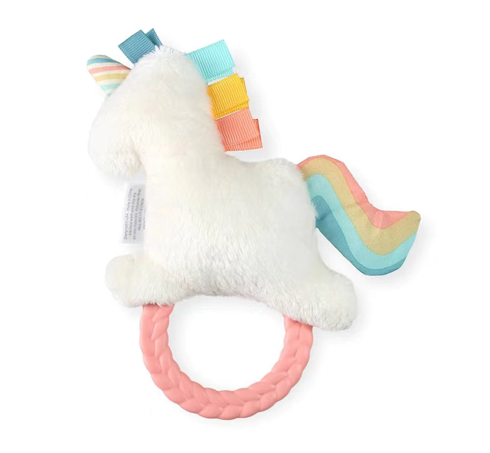 Itzy Ritzy RATTLE PAL™ PLUSH RATTLE WITH TEETHER 矽膠牙膠 (Unicorn)