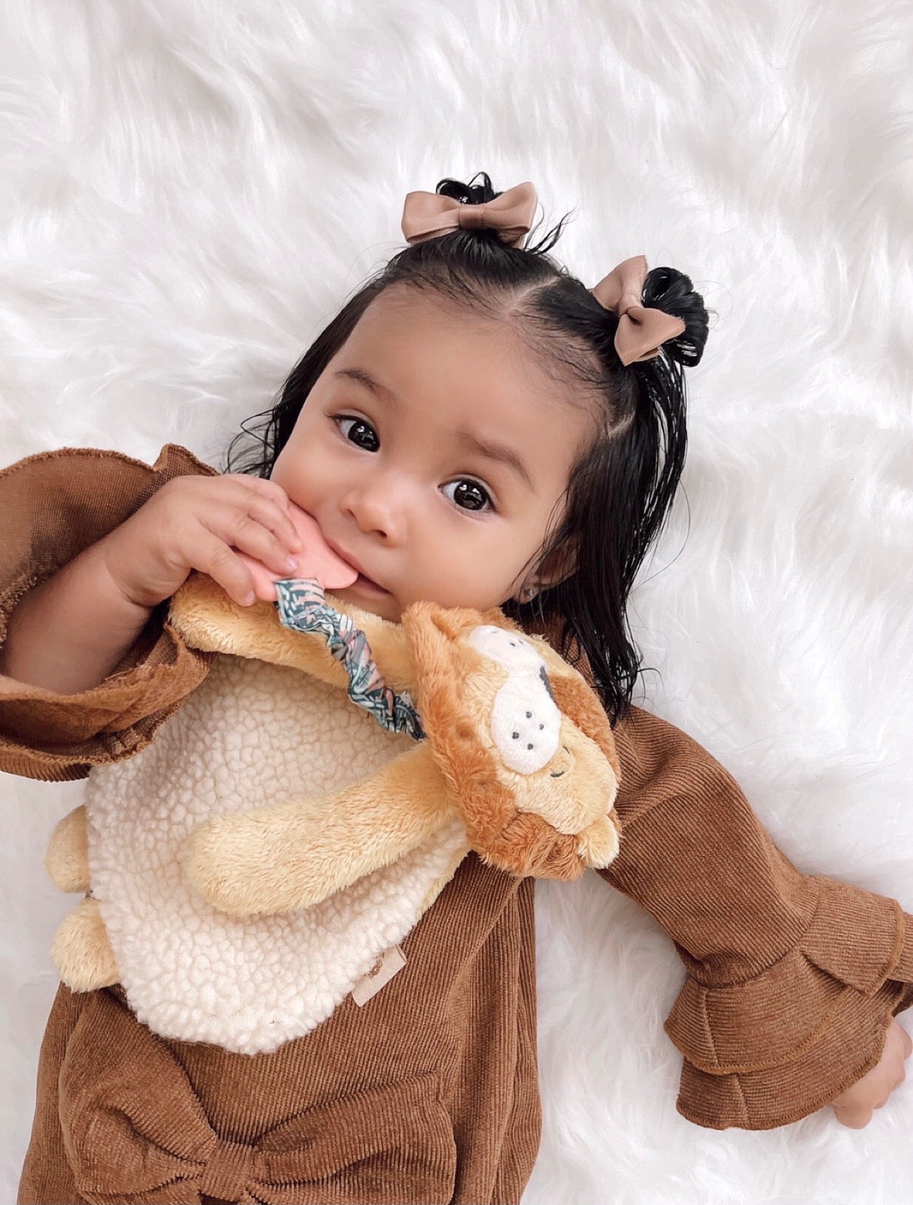 Itzy Ritzy Lovely Plush With SIlicone Teether Toy 咬咬安撫巾 (Lion)