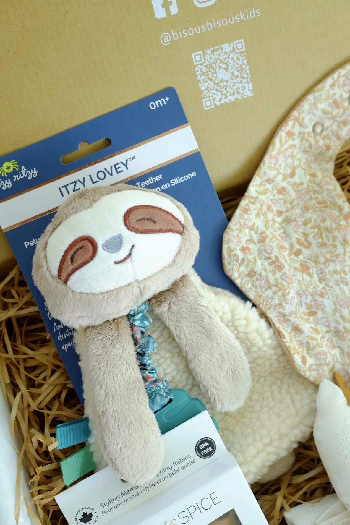 New Born Baby Gift Set 初生寶寶禮籃 (Lovely Sloth Girl)
