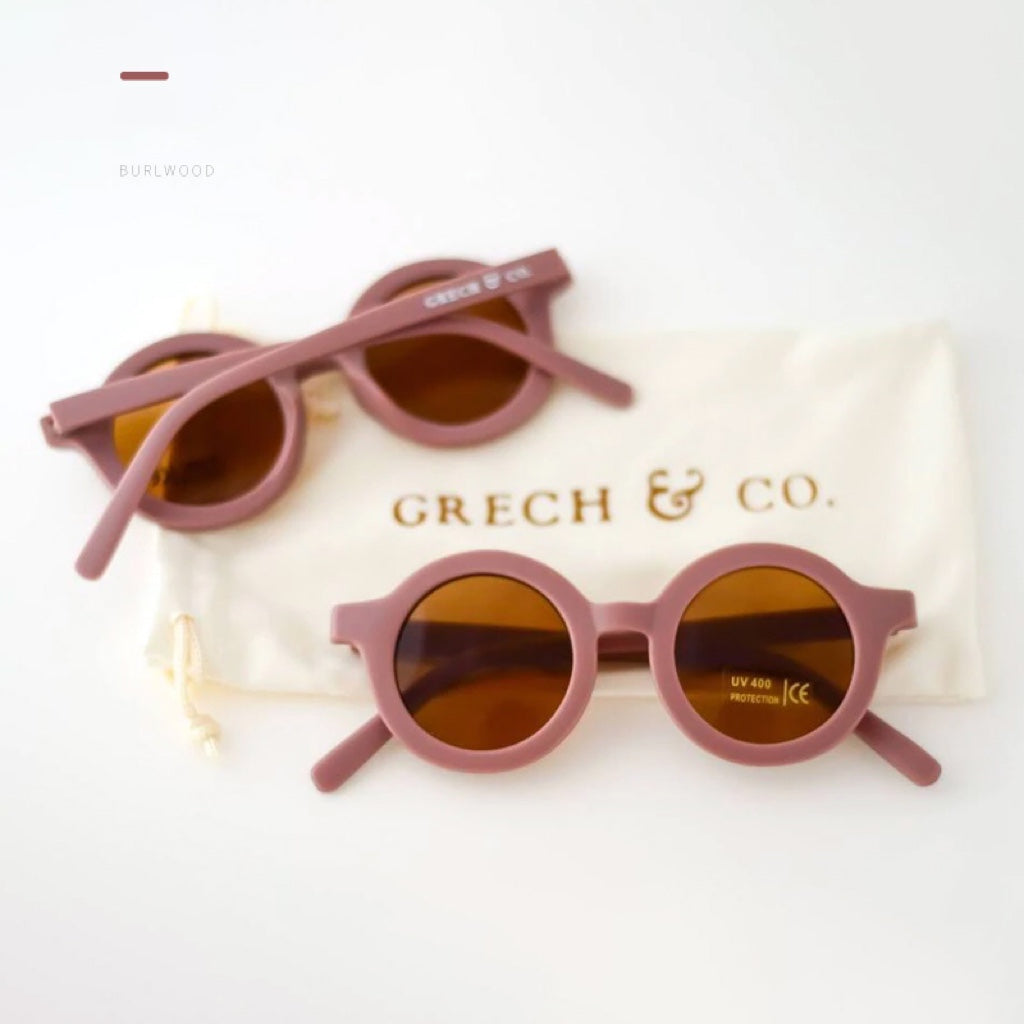 Grech & Co. Original Round Sustainable Sunglasses 防UV太陽眼鏡 (Burlwood)