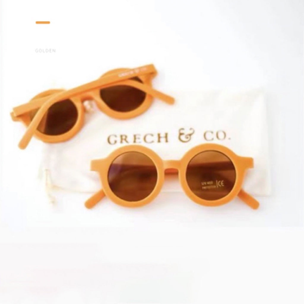 Grech & Co. Original Round Sustainable Sunglasses 防UV太陽眼鏡 (Golden)