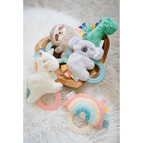 Itzy Ritzy RATTLE PAL™ PLUSH RATTLE WITH TEETHER 矽膠牙膠 (Rainbow)