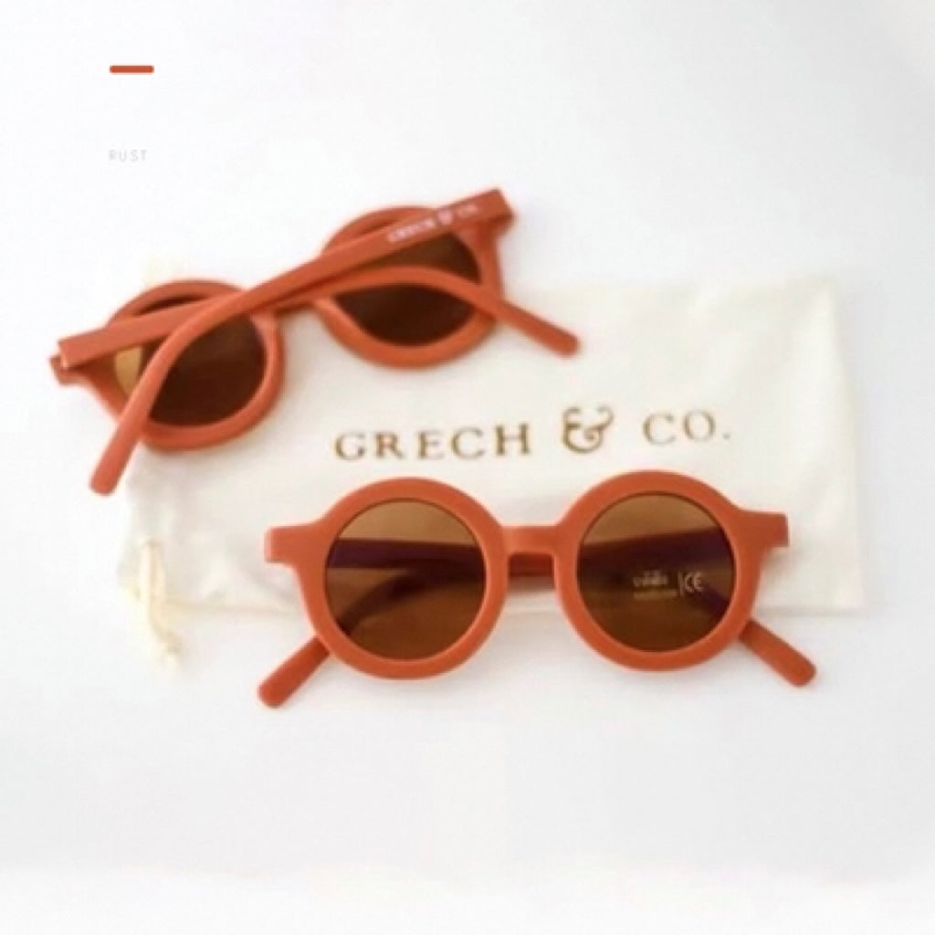 Grech & Co. Original Round Sustainable Sunglasses 防UV太陽眼鏡 (Rust)
