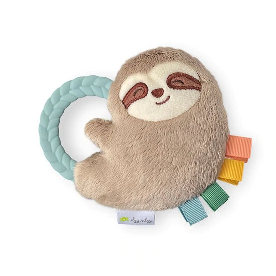 Itzy Ritzy RATTLE PAL™ PLUSH RATTLE WITH TEETHER 矽膠牙膠 (Sloth)