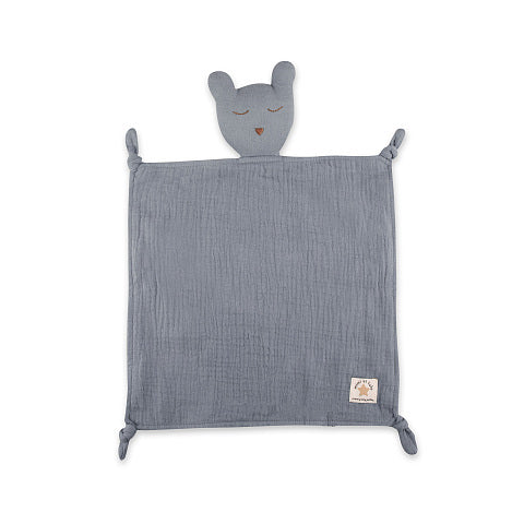 Organic Muslin Bear Comforter 有機棉小熊安撫巾 (Smoke)