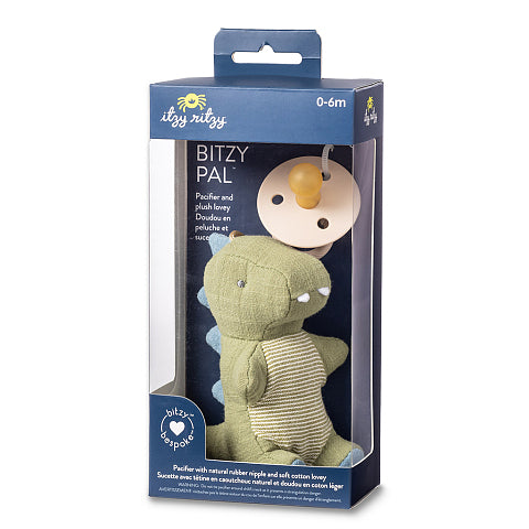 Itzy Ritzy Bitzy Pal Natural Rubber Pacifier & Stuffed Animal 天然橡膠奶嘴和公仔 (Dino)