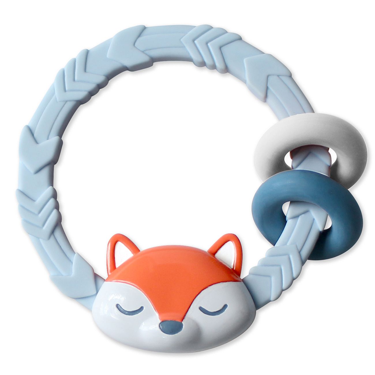 Itzy Ritzy Rattle Silicone Teether Rattles 固齒咬咬環 (Fox)