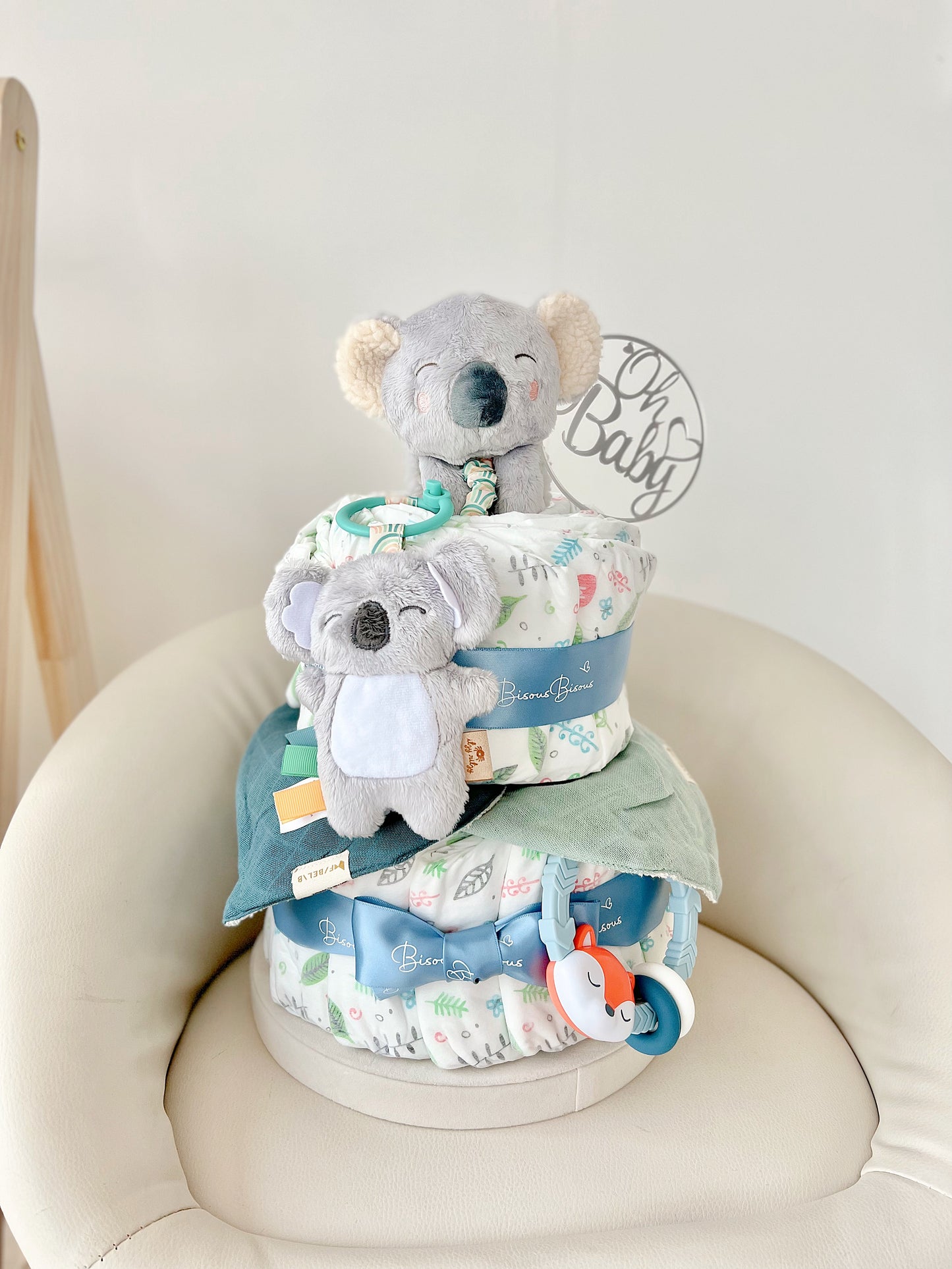 Diaper Cake 二層尿片蛋糕 (Koala)