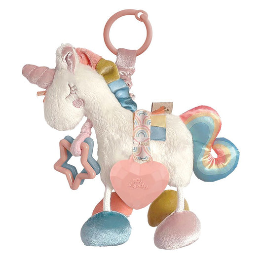Itzy Ritzy Link & Love Activity Plush & Silicone Teether Toy 毛絨牙膠公仔 (Unicorn)