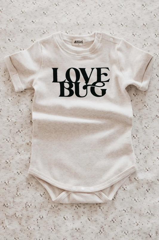 Bencer & Hazelnut Bodysuit 包屁衣 (Oatmeal Love Bug)