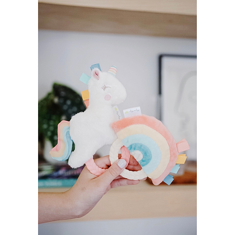 Itzy Ritzy RATTLE PAL™ PLUSH RATTLE WITH TEETHER 矽膠牙膠 (Rainbow)