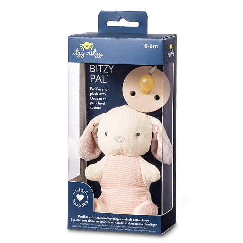 Itzy Ritzy Bitzy Pal Natural Rubber Pacifier & Stuffed Animal 天然橡膠奶嘴和公仔 (Bunny)